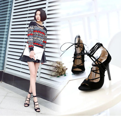 Roman High Heel Peep Toe Sandals