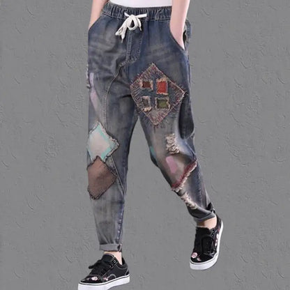 Comfortable Women's Wide Leg Jeans with Elastic Waist - Trendy Attic Store01