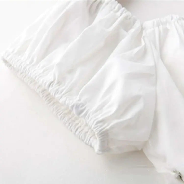 New Women's Short Fitted Off-Shoulder Top