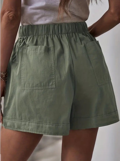 Minimalist Women's Drawstring Shorts with Pockets