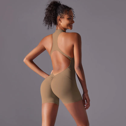 Backless Sports Jumpsuit