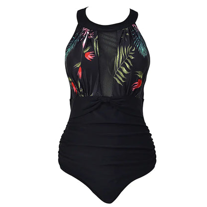 Women's Plus Size One-Piece Swimsuit - Stylish Bikini