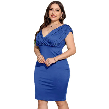 Plus Size Off-Shoulder Bodycon Dress for Women