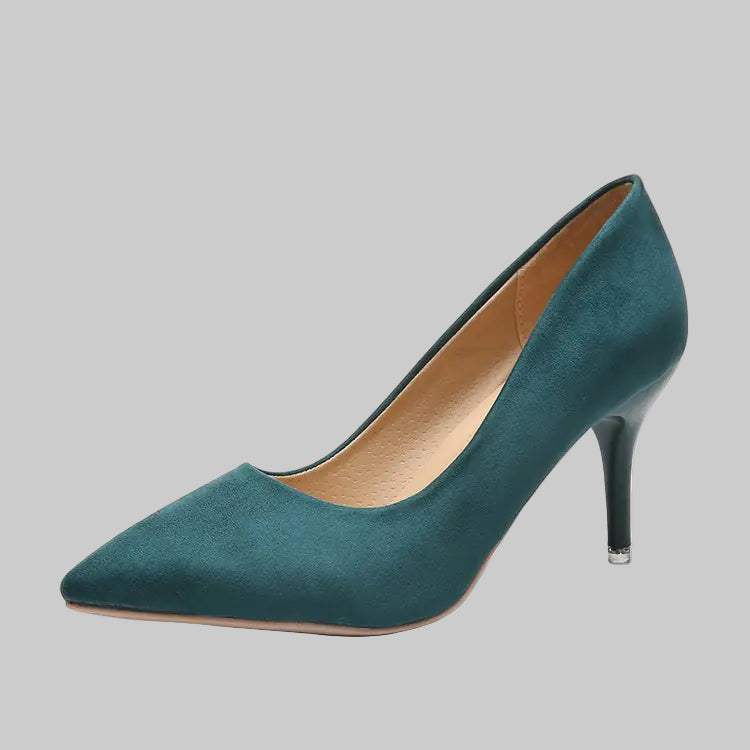 Women's Suede High Heel Pointed Shoes