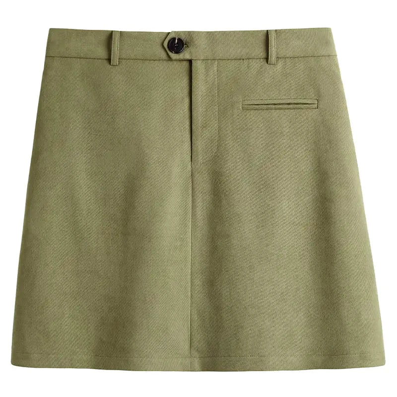 Plus Size Sweet High Waisted Skirt for Spring Casual