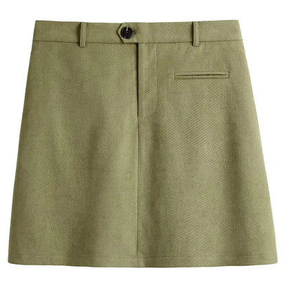 Plus Size Sweet High Waisted Skirt for Spring Casual