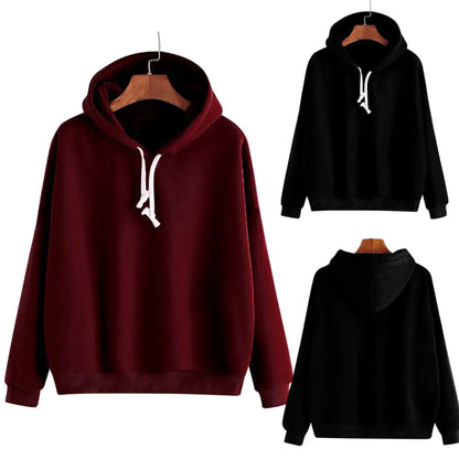 Loose Hooded Sweater Top for Women in Trendy Style