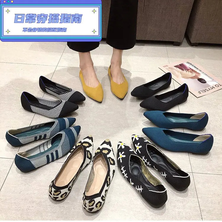 Women's Breathable Flat Shoes (Large Size)