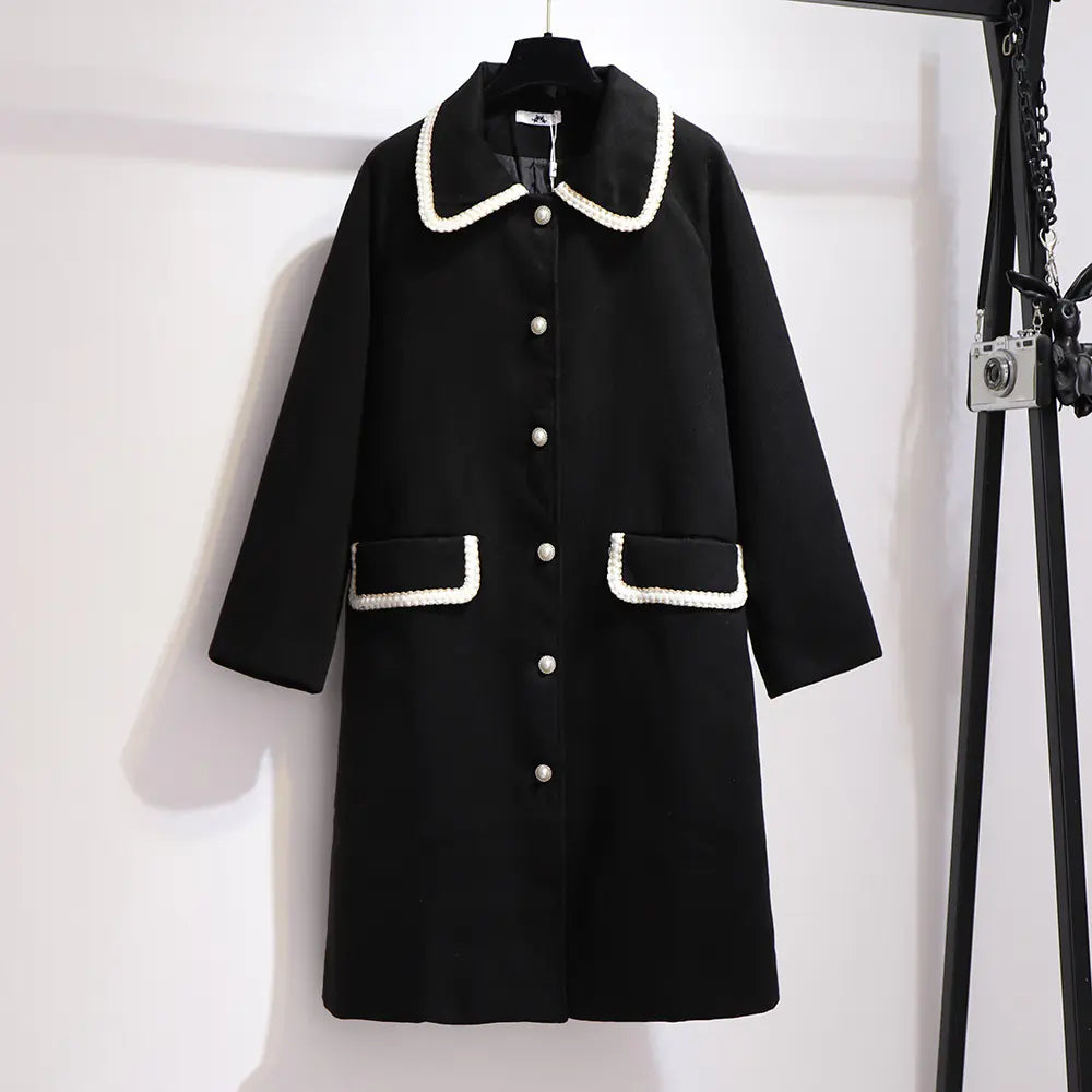 Plus Size Women's Autumn Winter Loose Overcoat