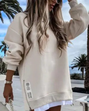 Vestido de sudadera de invierno para mujer