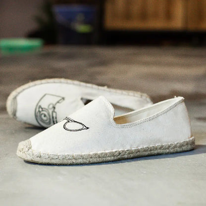 Women's Canvas Slip-On Fisherman Shoes, Breathable Flats