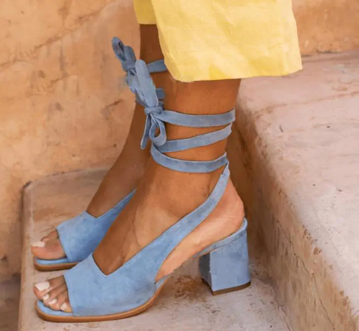 Women's Thick Heel Fish Mouth Sandals