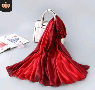 New Gradient Silk Scarf for Sun Protection