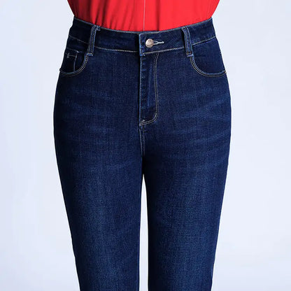 High Waist Stretch Straight Leg Pants - Trendy Attic Store01