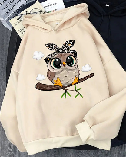 Cute Cartoon Hooded Sweatshirt for Women