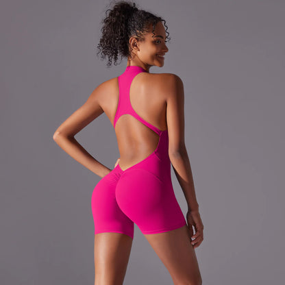 Backless Sports Jumpsuit