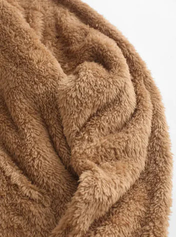 Cozy Ear-Hooded Fleece Sweatshirt  Ultra-Warm Winter Wear