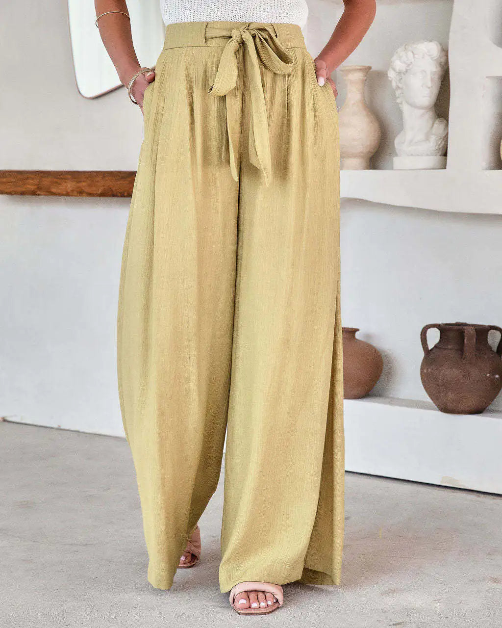 Summer Women's Plus Size Wide-Leg Sleep Pants - Trendy Attic Store01