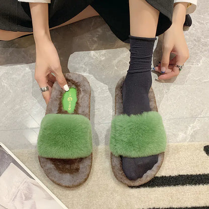 Niche Flat Versatile Casual Mao Slippers Design Sense - Trendy Attic Store01