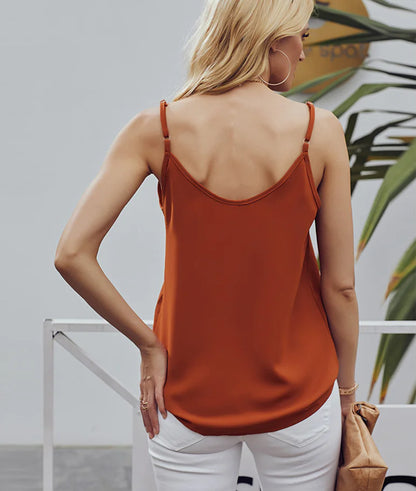 V-Neck Cami Loose T-Shirt for Women