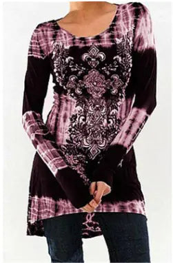 New Printed Long Sleeve T-Shirt for Women