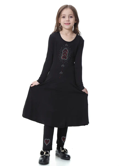 Girls' Fashion Personality Dress Set
