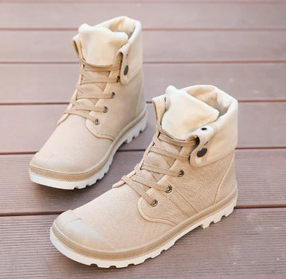 Men's High-Top Casual Canvas Shoes for Outdoor Sports