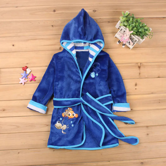 Cartoon Homewear Bathrobe for Boys and Girls
