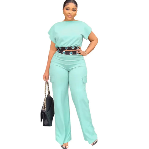 Casual Solid Color Two-Piece Set