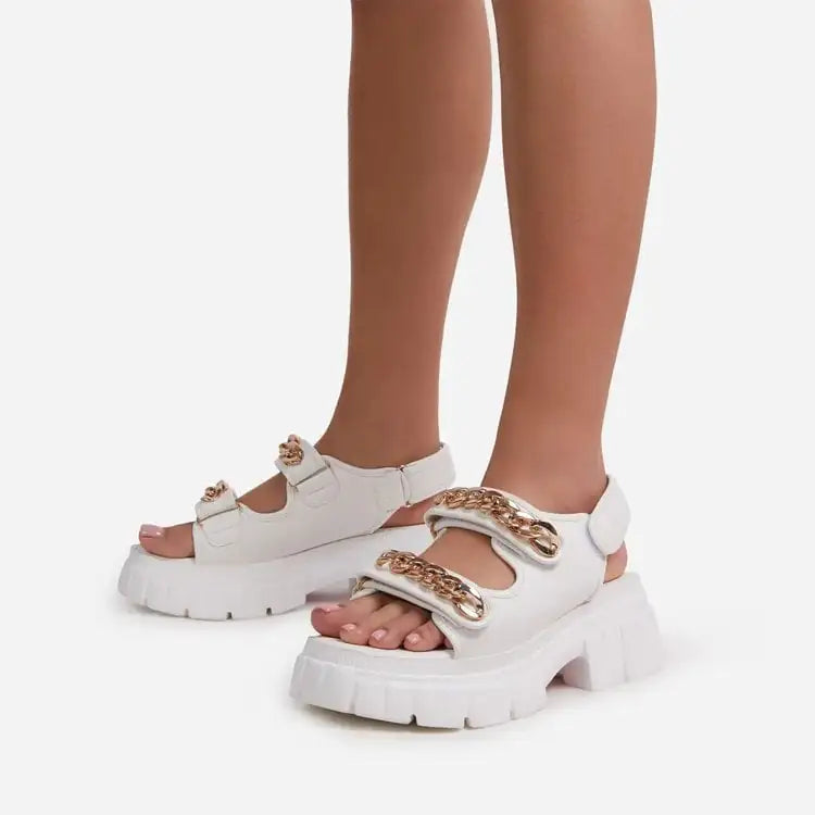 Women's Platform Mid-Heel Casual Sports Sandals