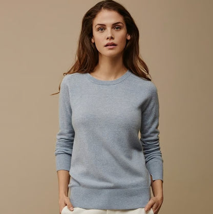 High Quality Warm Cashmere sweaters knitted Pullovers O-neck