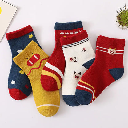 Children's Cartoon Cotton Socks for Boys and Girls