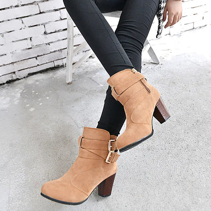 Martin Boots for Women - Mid Chunky Heel & Ankle Heels