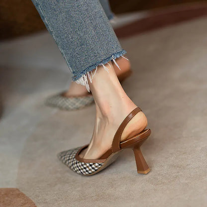 Vintage Pointed Toe Heels for Women