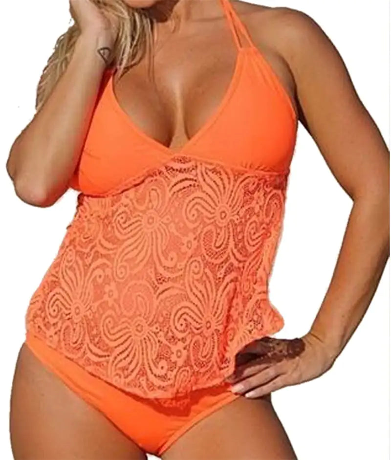 Plus Size Women's Bikini Swimsuit - Trendy Attic Store01