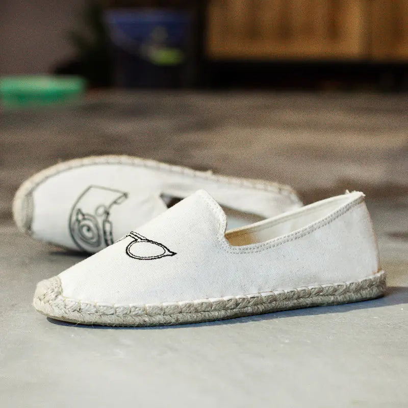 Women's Canvas Slip-On Fisherman Shoes, Breathable Flats