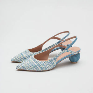 Sandalias de tacón grueso de moda para mujer
