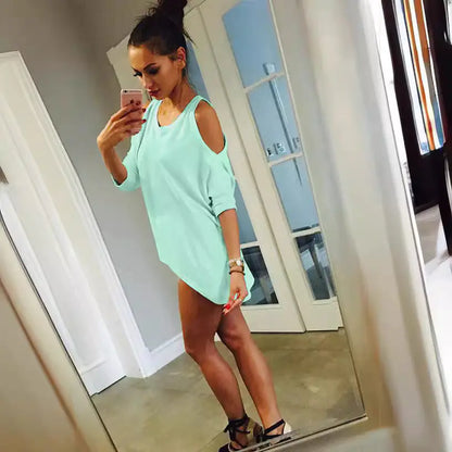 Loose Shoulder T-Shirt for Women