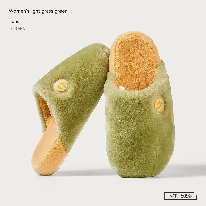 Women's Plush Cotton Slippers for Autumn and Winter