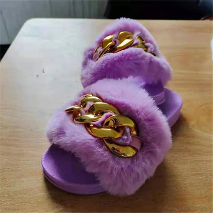 Women's Plus Size Flat Slippers for Autumn