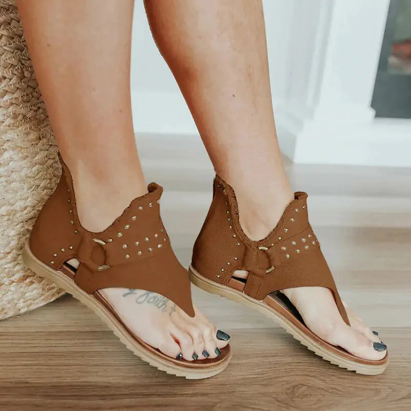 Women's Summer Non-slip Clip Toe Flat Sandals