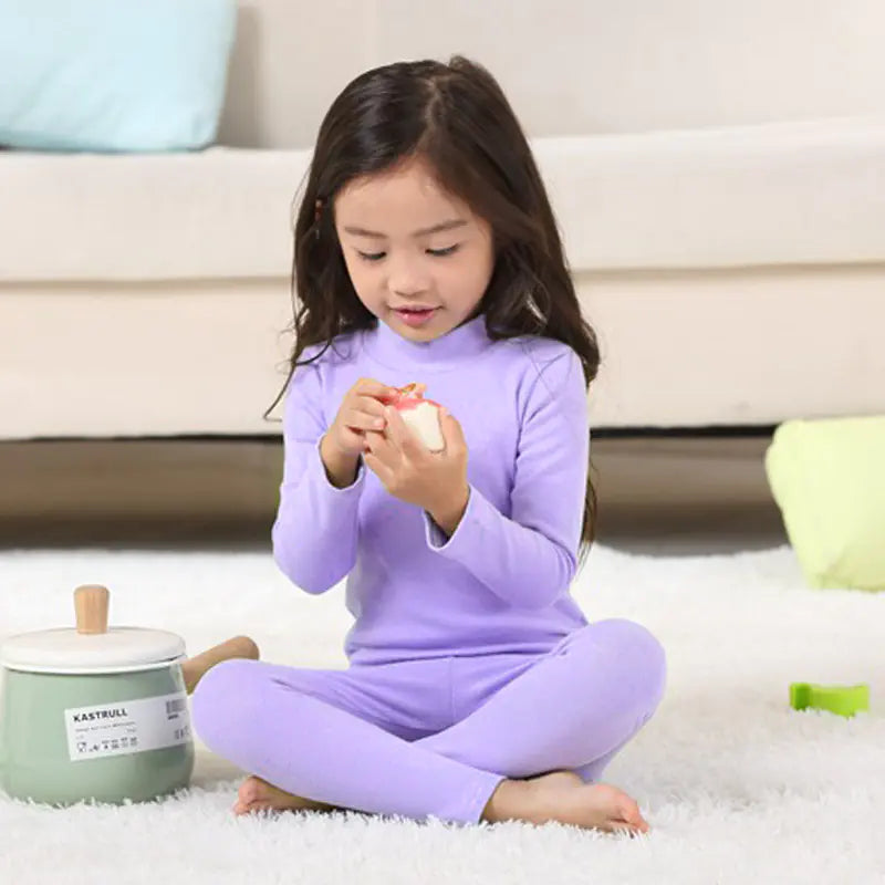 Girls' Pajamas  Long Sleeve Set (Two-Piece)