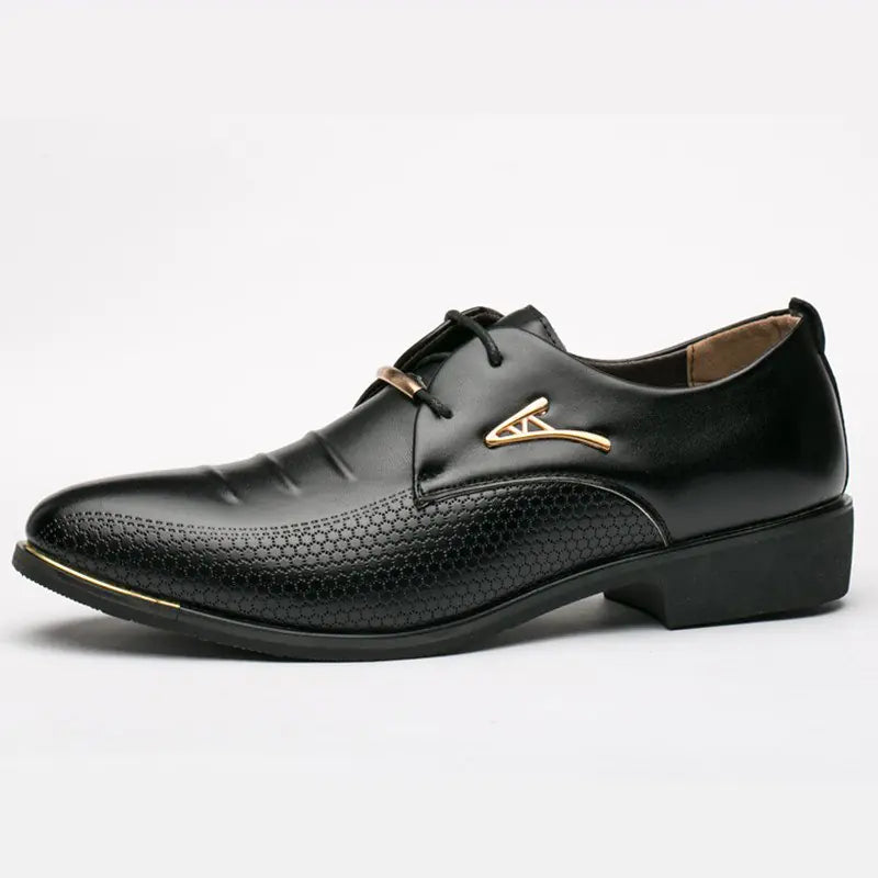 Men's Business Dress Shoes - Stylish Pointed Leather Shoes