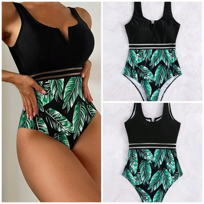 European Sexy Printed Plus Size Swimsuit Bikini