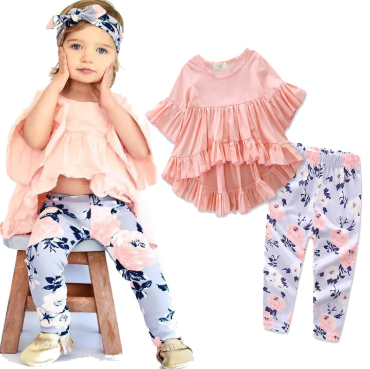 Girls' Autumn Outfit, Two-Piece Set