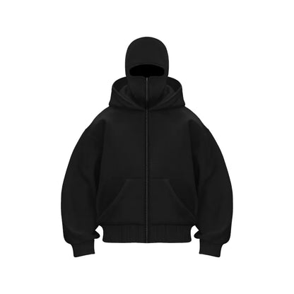 Fleece-lined Double Hooded Sweater - Trendy Attic Store01