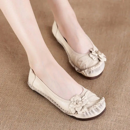 Women's High-Quality Leather Oxford Casual Flats