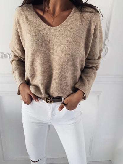 Candy Color V-Neck Sweater