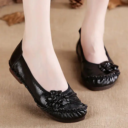 Women's High-Quality Leather Oxford Casual Flats