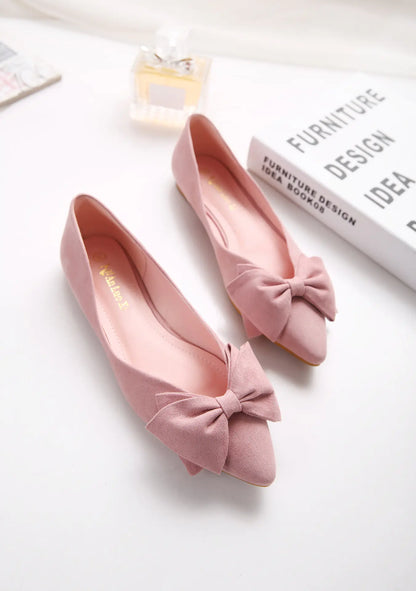 2018 Women's Casual Ballet Flats with Bow Detail